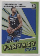 2018 Panini Donruss Optic Fantasy Stars Blue Prizm 76/85 Karl-Anthony Towns 5l1