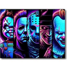 Horror Diamond Art Kits for Adults,Halloween 5D Diamond Painting Kits for Adults