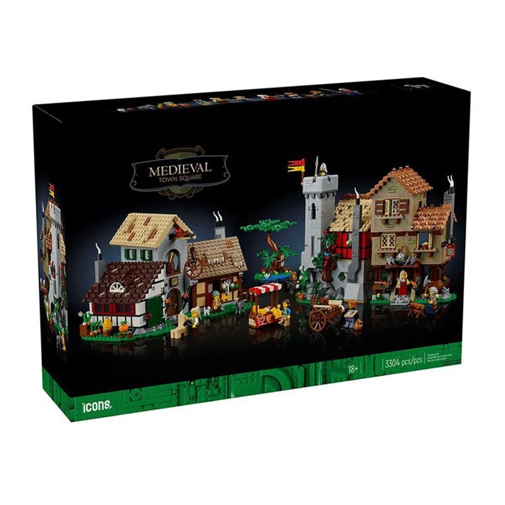 LEGO Icons 10332 Medieval Town Square Castle System 3304 Pcs NEW Factory Sealed