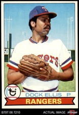 1979 Topps #691 Dock Ellis Rangers DOUBLE-PRINT 5 - EX
