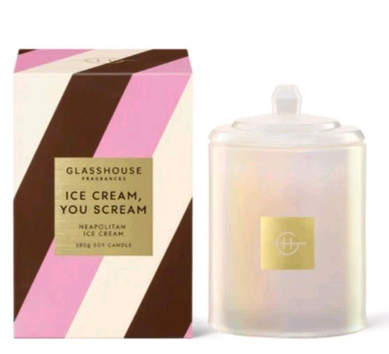 Glasshouse Fragrances Ice Cream You Scream Limited Edition candle 380g