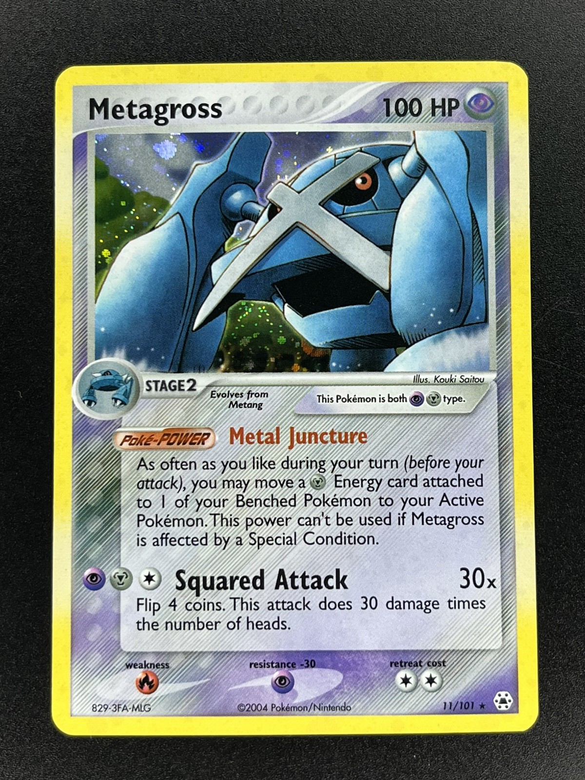 Metagross 11/101 Hidden Legends Reverse Holo Pokemon 2004 NM