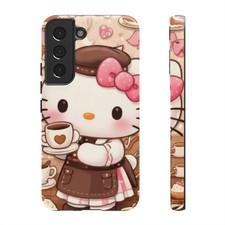 Hello Kitty Coffee Shop Phone Case Cute Kawaii Cafe Design