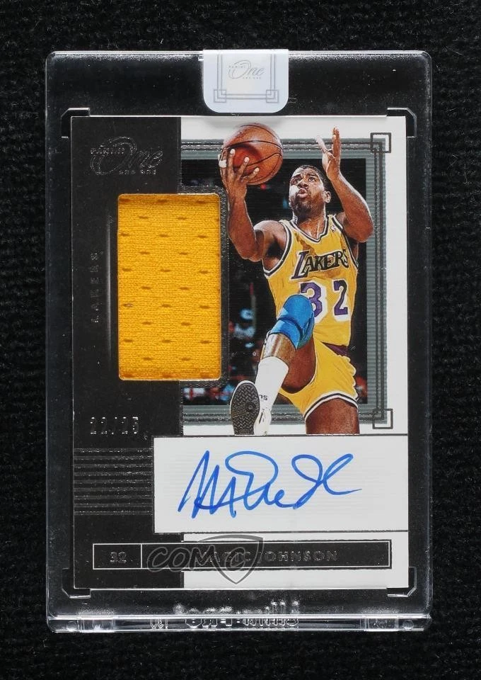 Panini Magic Johnson Basketball Autographed Sports Trading Cards