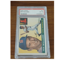 Topps 1955 Ted Williams #2 PSA EX 5 Boston Red Sox Baseball Base Set Vintage