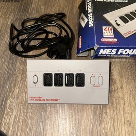 Nintendo NES Four Score 4 Player Controller Attachment Adapter Accessory w/ Box!