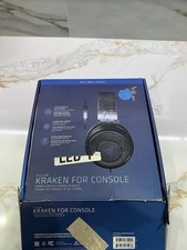 Razer Over the Ear Kraken Black/Blue Gaming Headset: PC, PS4, PS5, Switch, Xbox1