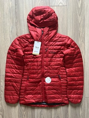 Rab Microlight Alpine Jacke - Herren UK Small - Ascent Red £210 UVP NEU MIT ETIKETT
