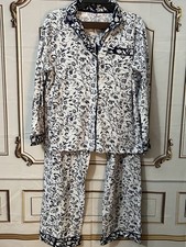 Vera Bradley Pajama Set, black , gray and white, very warm and cozy.