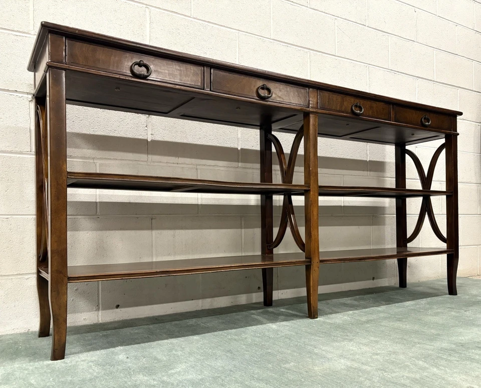 Theodore Alexander "Trocadero" Console / Etagere With Four Drawers, Near Mint - Image 3 of 4