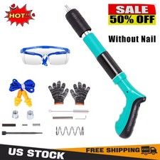 Concrete Nail Gun Kit without Round Nails 5 Speed Wall Fastening Power Tool Blue