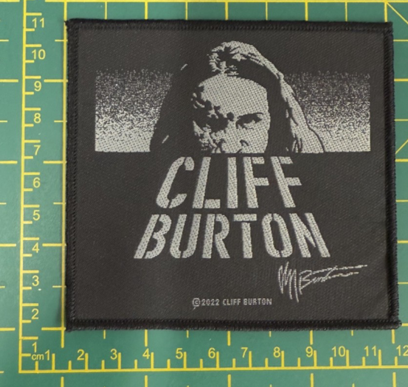 Metallica Cliff Burton Dawn Of Cliff Woven Sew On Patch Officially Licensed
