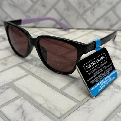 NWT Foster Grant Sunglasses AVC 23 523 BLK Advanced Comfort 100% UVA-UVB