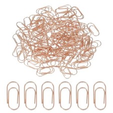 200 Pieces Small And Cute Mini Shape Paper Clips 15mm Rose Gold