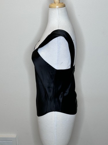 Henri Bendel Black Silk Camisole Tank Top Women's S Vintage - Picture 5 of 7