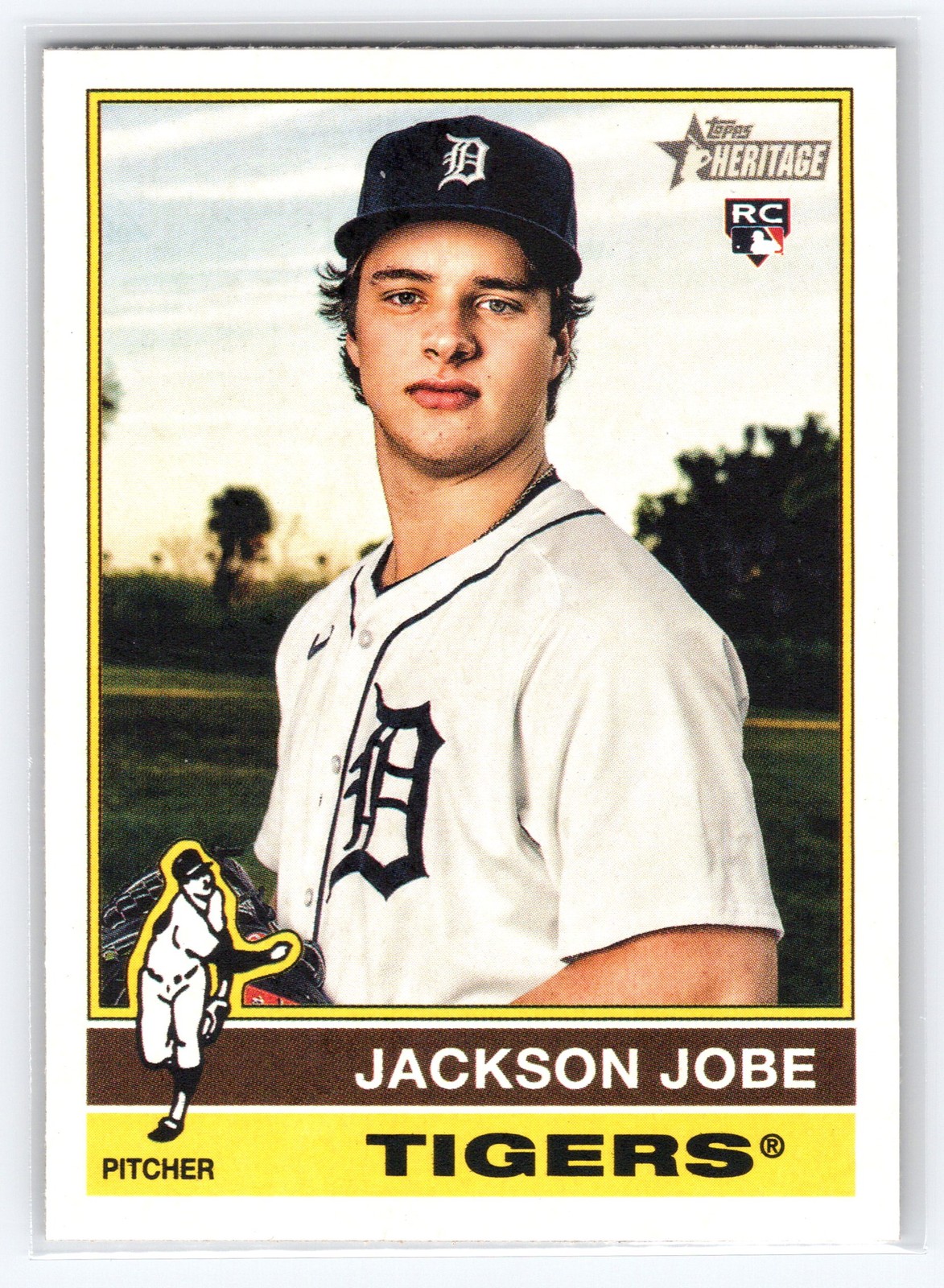 2025 Topps Heritage #389 Jackson Jobe Detroit Tigers Rookie