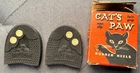 Vintage 1950's Cats Paw Black Rubber 10-11 Shoe Heels Won't Slip Original Box