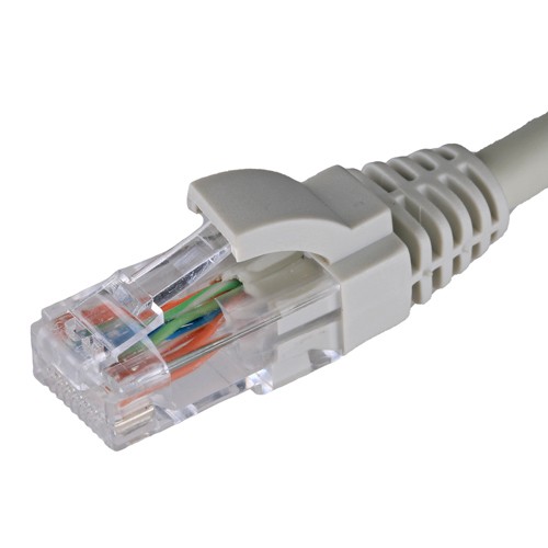 Cablenet 2.5m Cat5e RJ45 Grey U/UTP LSOH 26AWG Snagless Booted Patch Lead