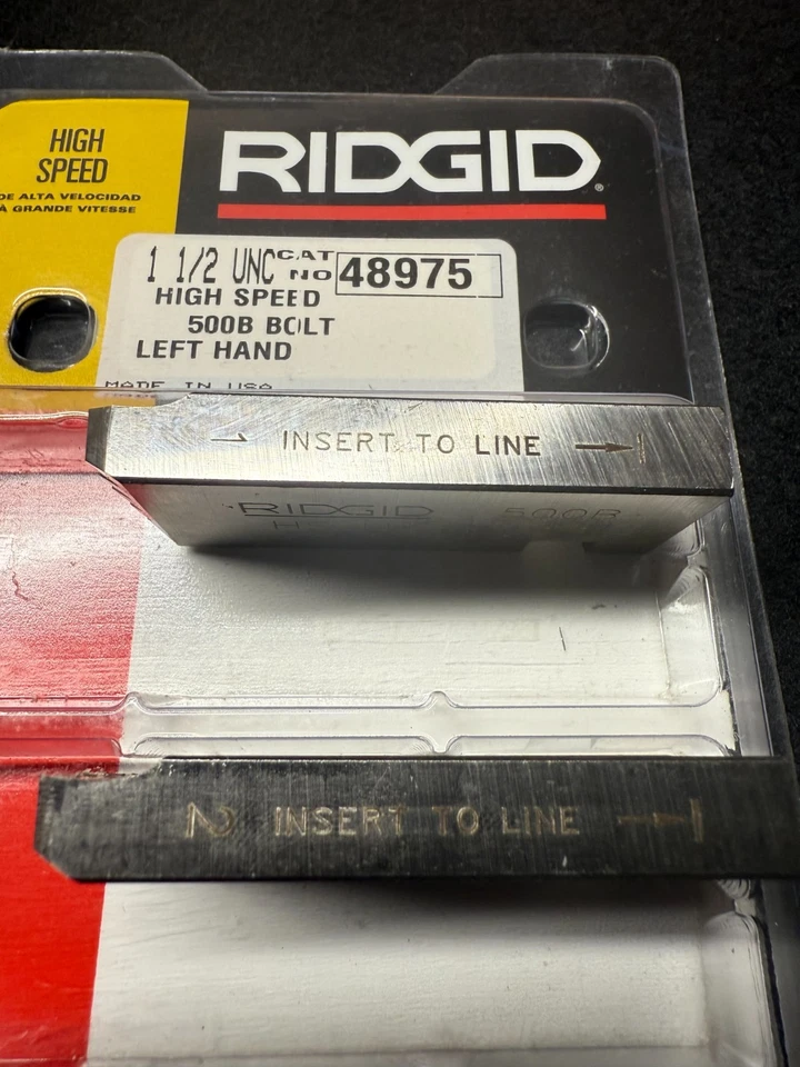 RIDGID 48975 500B Lh High-Speed Bolt Die, 1-1/2" Incomplete set #1,#2 & #4 - Image 3 of 4