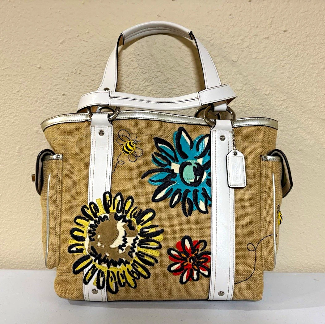 Coach Straw Tote Bags for Women for sale - eBay