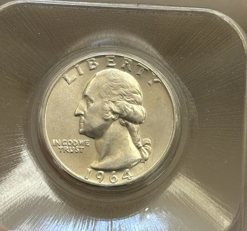 1964 D  Uncirculated Washington Quarter-90% Silver-Nice Bright Luster/Eye Appeal