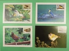 DR WHO TAIWAN CHINA 4 FDC BIRD MAXIMUM CARD R41631