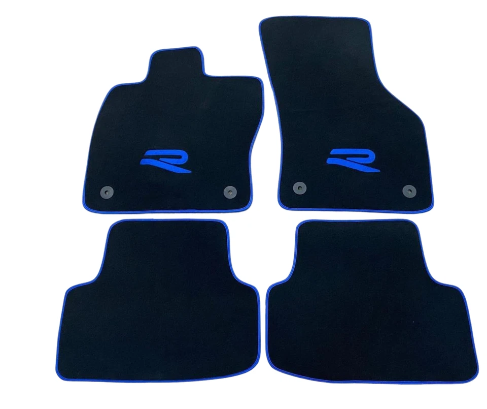 Foot mats set automotive carpet car mats suede VW Touareg 7L 7P Rline - Image 2 of 4