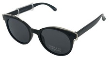 Esprit Round Women's Plastic Dark Grey Sunglass, Smoke Lens, ET39106 568