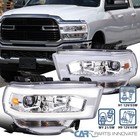 Fits 2019-2024 Dodge Ram 2500 3500 Projector Headlights Led Tube Head Lamps L+R