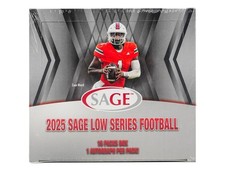 2025 Sage LOW Series Football Hobby Box Factory Sealed 16 Autos Box 1 Per Pack