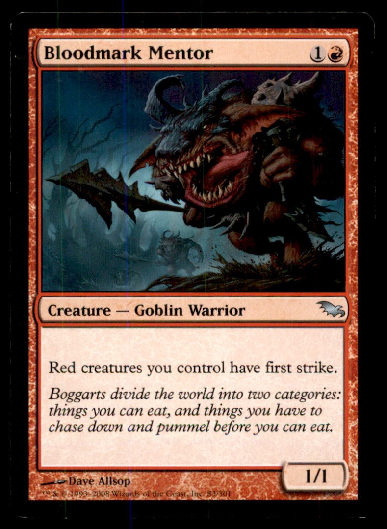 MTG Bloodmark Mentor LP Light Play Shadowmoor [3427]