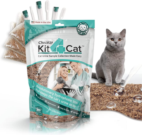 Kit4Cat 2lb Hydrophobic Litter at Hoe Cat Urine Saple Collection Kit