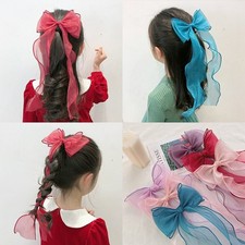 Cute Ribbon Lace Bow Hair Clips Girls Barrettes Hairpins Kids Hair Accessories