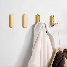 Foldable Towel Hooks for Bathroom 4 Pack,Wall Hooks for Hanging Heavy Duty Co...