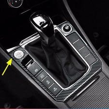 Para Volkswagen Jetta MK7 19-25 Fibra de carbono Acero Consola Cambio de marchas Cuadro Borde