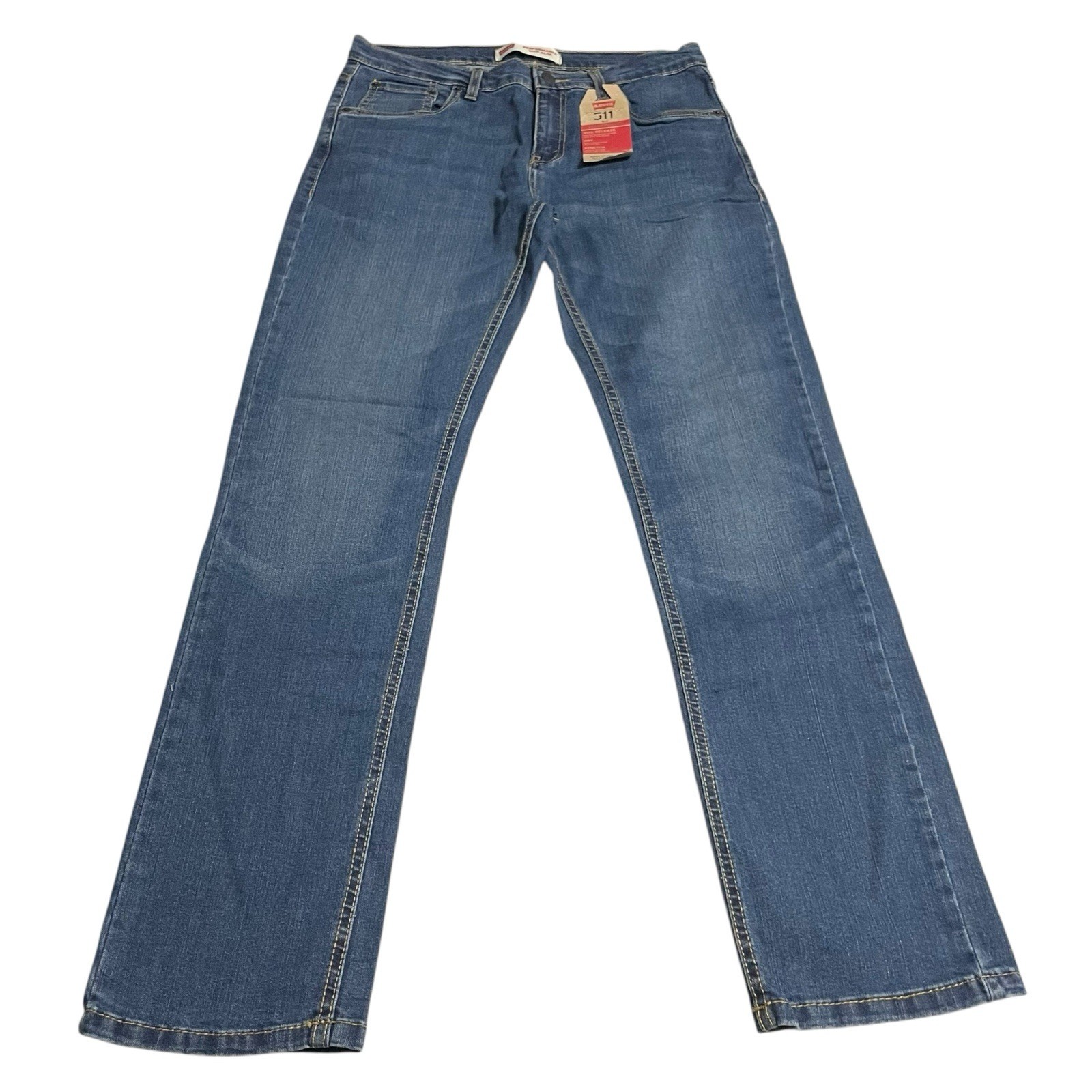 Size 18 Blue Slim Fit Stretch Performance Denim