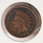 US Rare Old West 1903 Indian Head Penny Coin American Collection Shield Cent USA