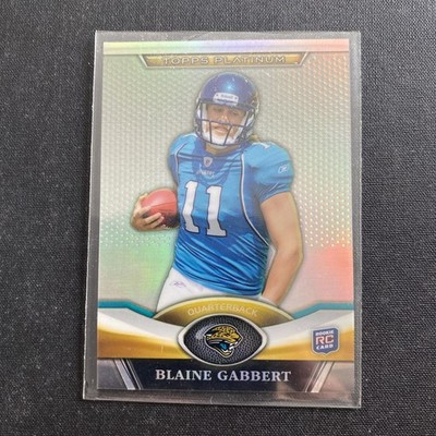 2011 Topps Platinum #50 BLAINE GABBERT Football Card Rookie RC