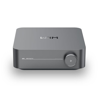 WiiM Amp Pro: Multiroom Streaming Amplifier  HDMI, Voice Control Dark Gray