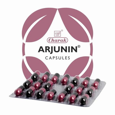 Charak Arjunin 20 Capsules Ayurvedic Ayurveda Herbal product