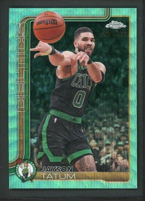 2026 JAYSON TATUM 046/199 TOPPS CHROME WAVE AQUA