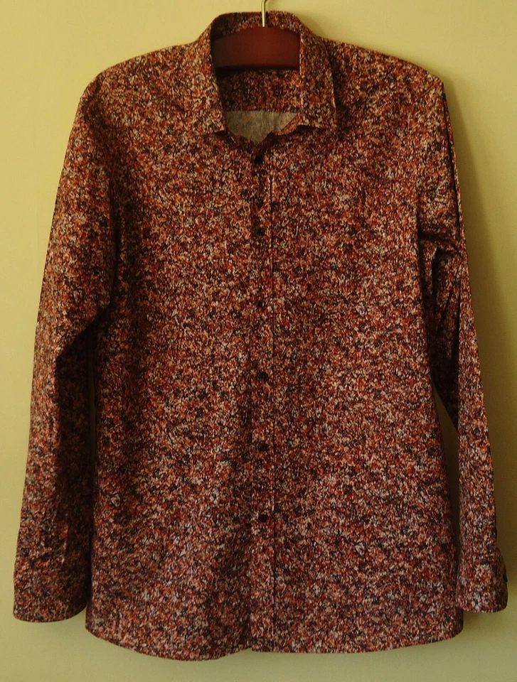 HUGO BOSS talla L/44/17 1/2 Slim Hombre Camisas Hawaianas Multicolor NUEVO - Imagen 2 de 4