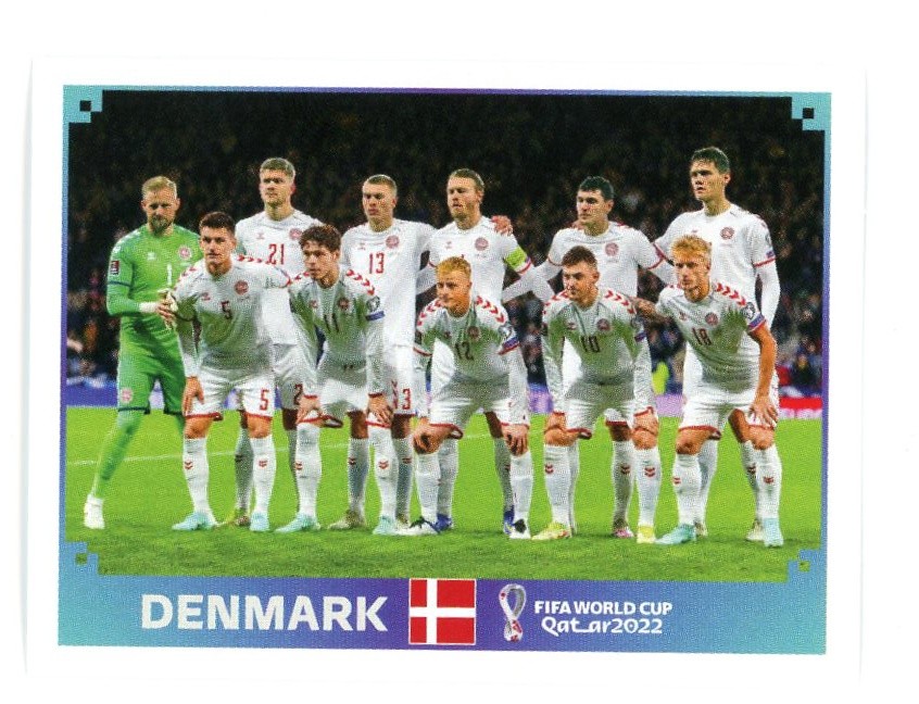 2022 Panini FIFA World Cup: Qatar 2022 Stickers Team Shot #DEN1
