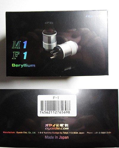 F1 Official Oyaide NEW first-class IEC connector / Made in Japan - Picture 4 of 4