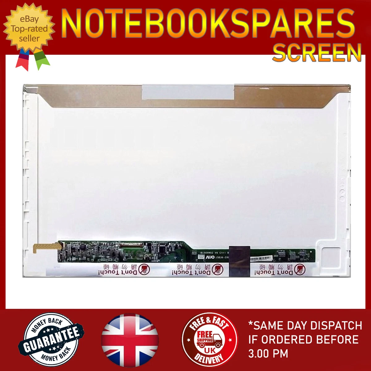 New Genuine HP Pavilion x360 15-BR 15.6 HD FHD LED LCD Touch Screen As