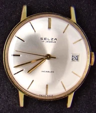 Selza Men's Manual-Wind FHF 96-4 Vintage Swiss Watch -- Spares/Repairs