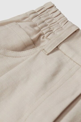 BNWOT girls cream TROUSERS by REISS age 5-6 linen blend Shae JR Summer NEW - Picture 5 of 8