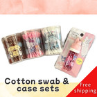 Sanrio Cotton Swabs Set (Hello Kitty, Cinnamoroll, Pompompurin) My Melody case