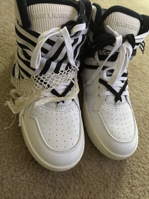 Saint Laurent Smith Cure 05 Fringe Sneaker Men s New Authentic Size 43