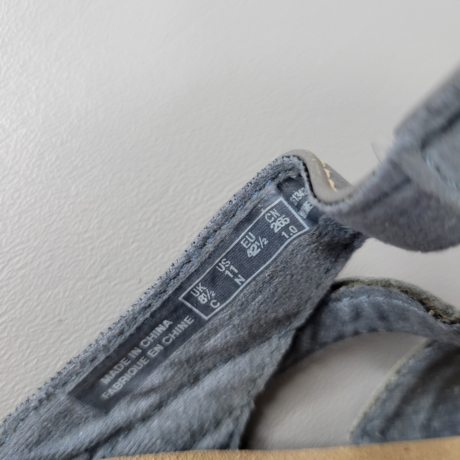 Clarks Womens Lexi Myrtle Sandals Laser Cut Slip On Blue Grey Leather